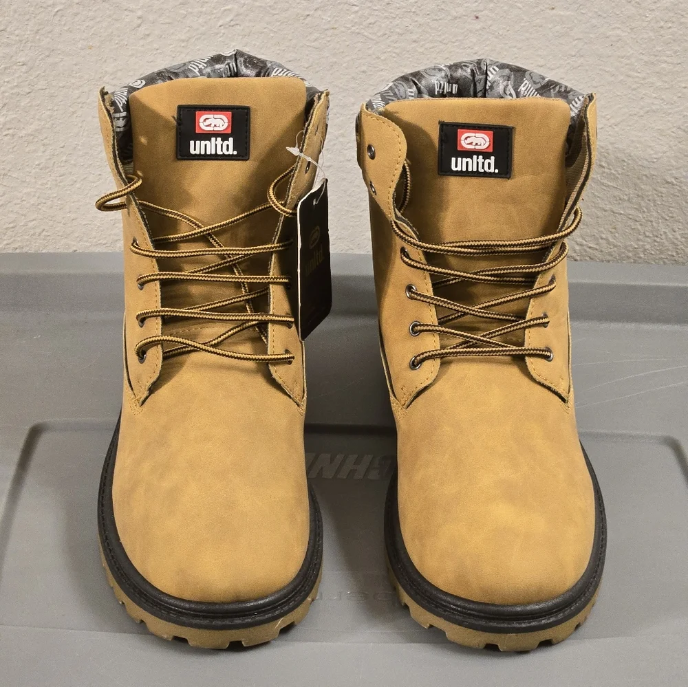 Ecko Unlimited Tan Hiking Work Boots Wheat Size 8 EEUC Ecko Unlimited | Shoes | Ecko Unlimited Tan Hiking Work  main image 2